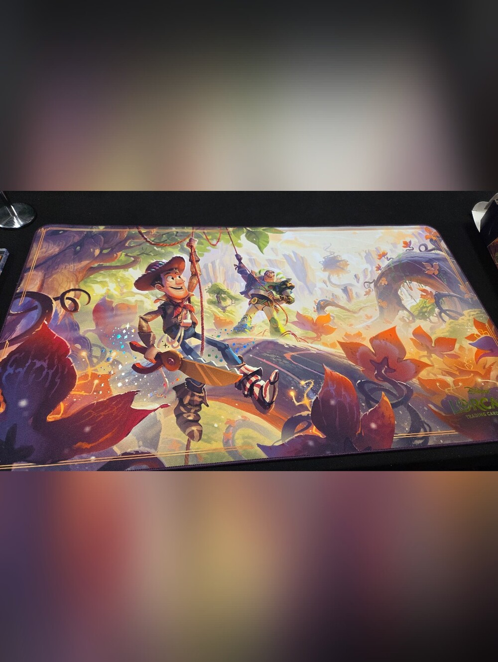 Disney Lorcana Disneyland Exclusive Woody And Buzz Playmat